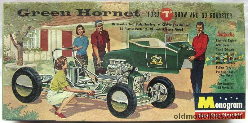 Monogram 1/24 Green Hornet - Ford Model 'T' Show and Go Roadster - Four Star Issue, PC61-149 plastic model kit